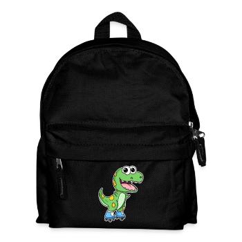 Patinage de dinosaures - Sac à dos Enfant - noir - Devant
