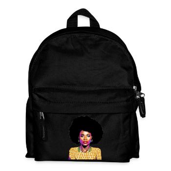 Black Woman - Kids' Backpack - black - Front