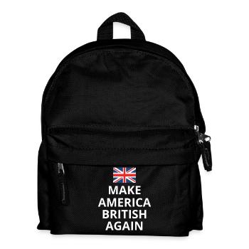 Make America British Again Union Jack Flag - Kids' Backpack - black - Front