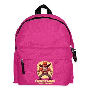 Ich bin nicht wütend, nur intensiv - Kinder Rucksack - Fuchsia - Vorne