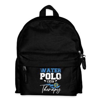 Le water-polo est ma thérapie - Sac à dos Enfant - noir - Devant