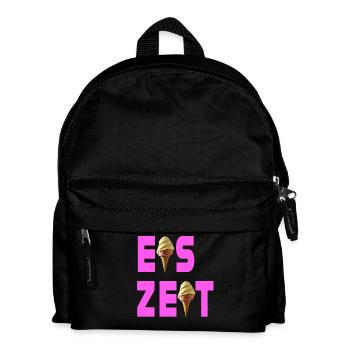 Eiszeit rosa - Kinder Rucksack - Schwarz - Vorne