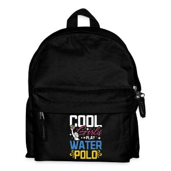 Des filles cool jouent au water-polo - Sac à dos Enfant - noir - Devant