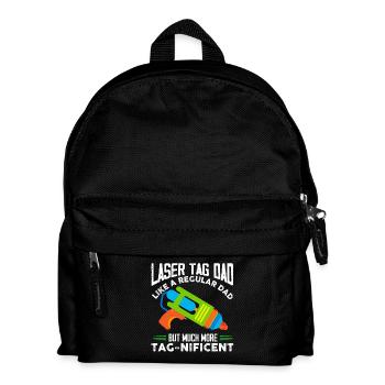 Laser Player Dad Like a regular Dad but much - Kids' Backpack - black - Front