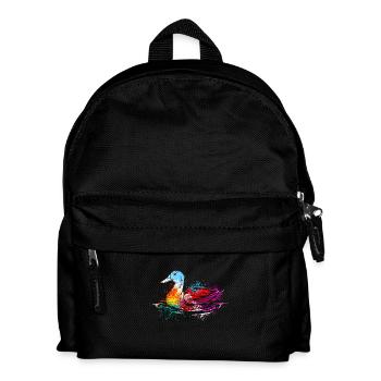 Colerfull Splash Art Farm animaux Canard - Sac à dos Enfant - noir - Devant