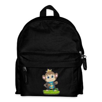 Monkey Crown - Kids' Backpack - black - Front