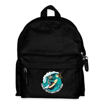 Beach Bums Koala has fun surfing - Kids' Backpack - black - Front