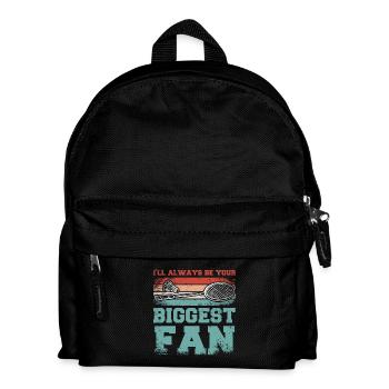 I'll always be your biggest badminton fan - Kinder Rucksack - Schwarz - Vorne