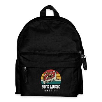 La musique des années 90-Idée cadeau musique. - Sac à dos Enfant - noir - Devant