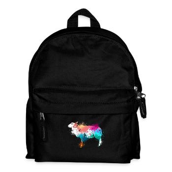 Colorful Splash Art Farm animals sheep - Kinder Rucksack - Schwarz - Vorne