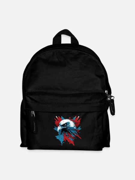 Aigle patriotique - Sac à dos Enfant - noir