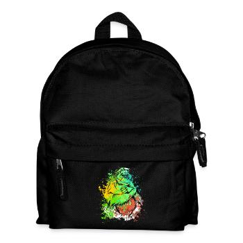 Splash Art Singe Bornéo Orang-outan - Sac à dos Enfant - noir - Devant