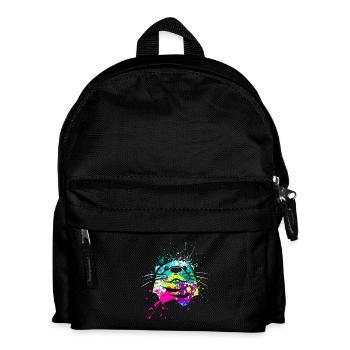 Splash Art Otter Giant Otter Lake Otter - Kids' Backpack - black - Front