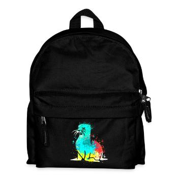 Splash Art Seal Lion de mer - Sac à dos Enfant - noir - Devant