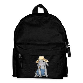Hase Landwirt Weizen Bauernhof - Kinder Rucksack - Schwarz - Vorne