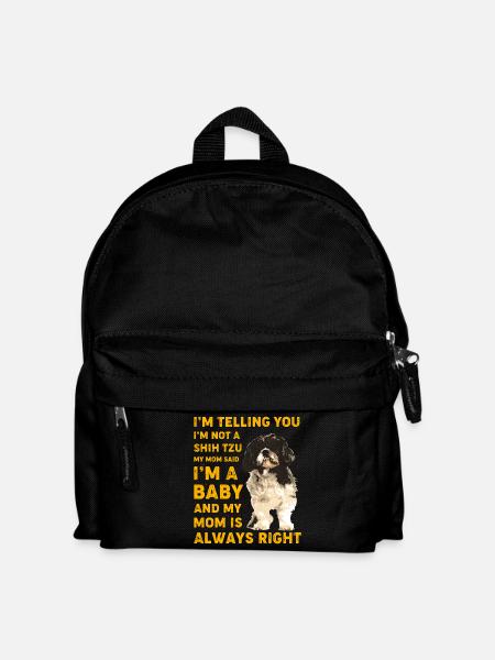 Shih Tzu - Kids' Backpack - black