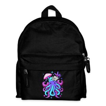 kawaii Oktopus Otaku Krake Tintenfisch - Kinder Rucksack - Schwarz - Vorne