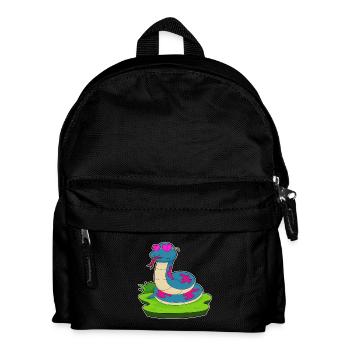Schlange Brille - Kinder Rucksack - Schwarz - Vorne