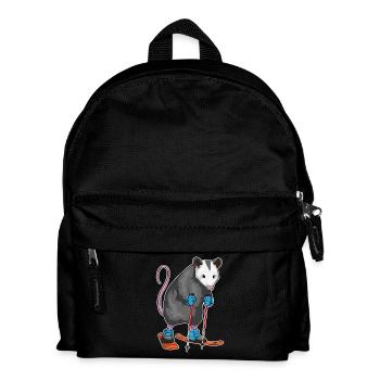 Skieur rat marsupial ski sports d’hiver - Sac à dos Enfant - noir - Devant