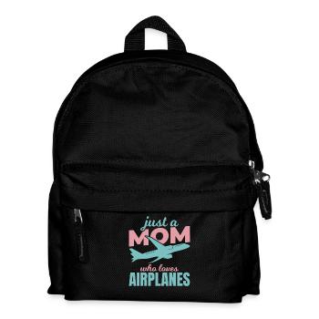 Maman amoureuse de l’avion - Sac à dos Enfant - noir - Devant