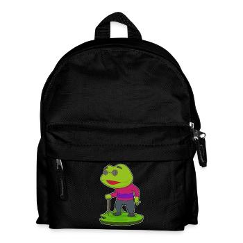 Frog Pensioner Walking Stick - Kids' Backpack - black - Front