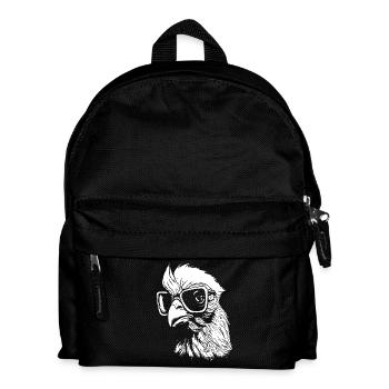 intelligent chicken - Kids' Backpack - black - Front