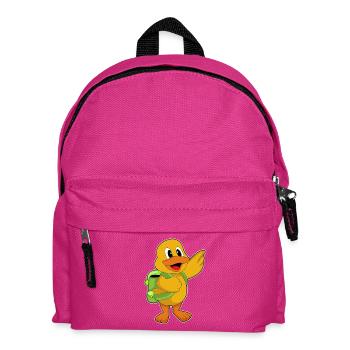 Ente Schüler Rucksack Schule - Kinder Rucksack - Fuchsia - Vorne