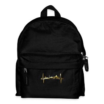 Rom Kolosseum Herzschlag Roma Skyline Rome Italien - Kinder Rucksack - Schwarz - Vorne