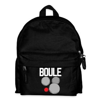 Boule boule boules pour bouler pétanque - Sac à dos Enfant - noir - Devant