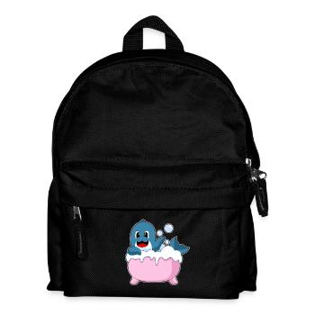 Dolphin Bathing Bathtub - Kids' Backpack - black - Front