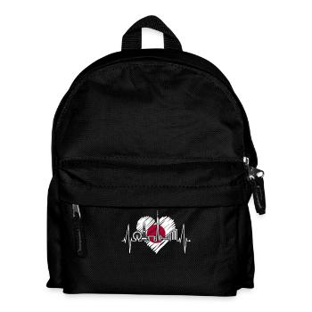 Tokyo Skyline Heartbeat Japon Drapeau J’aime Tokyo - Sac à dos Enfant - noir - Devant
