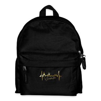 Wiesbaden Skyline Herzschlag Fan Herz Hessen Liebe - Kids' Backpack - black - Front