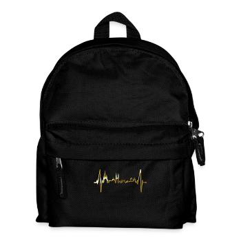Wiesbaden Skyline Herzschlag Fan Herz Hessen Liebe - Kids' Backpack - black - Front