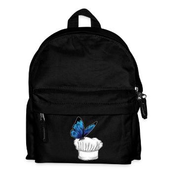 Butterfly Chef Chef Hat Cooking - Kids' Backpack - black - Front