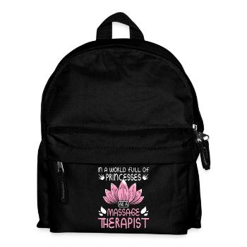 Girl Prinzess Massage therapist - Kids' Backpack - black - Front