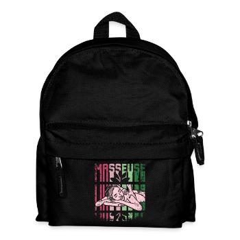 Cool Retro Vintage Massage therapists - Kids' Backpack - black - Front