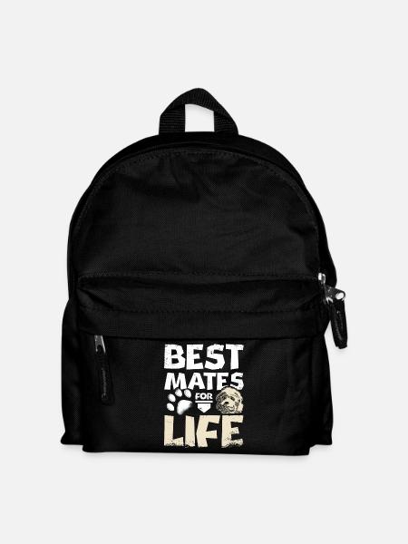 Best mates for life cockapoo - Kids' Backpack - black