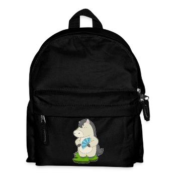 Horse Hand Fan - Kids' Backpack - black - Front