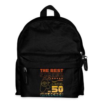 The Best Player - Level 50 unlocked - Kids' Backpack - black - Front