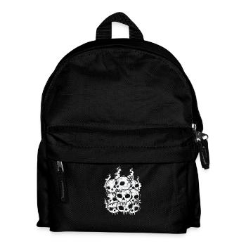 Bone Skull Gothic Style - Kids' Backpack - black - Front