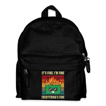 Dumpster Fire C’est bien que j’aie bien réussi Funny Mens - Sac à dos Enfant - noir - Devant