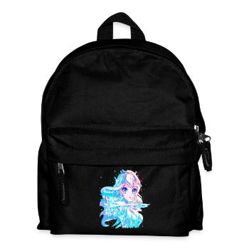 Eisprinzessin - Eiskalte Anime Schönheit - Kinder Rucksack - Schwarz - Vorne