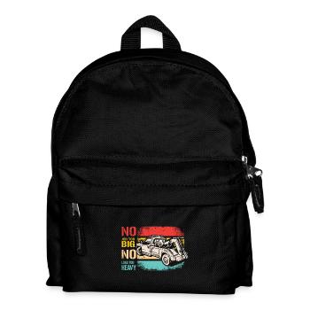 No job too big no load too heavy Tow truck driver - Kinder Rucksack - Schwarz - Vorne
