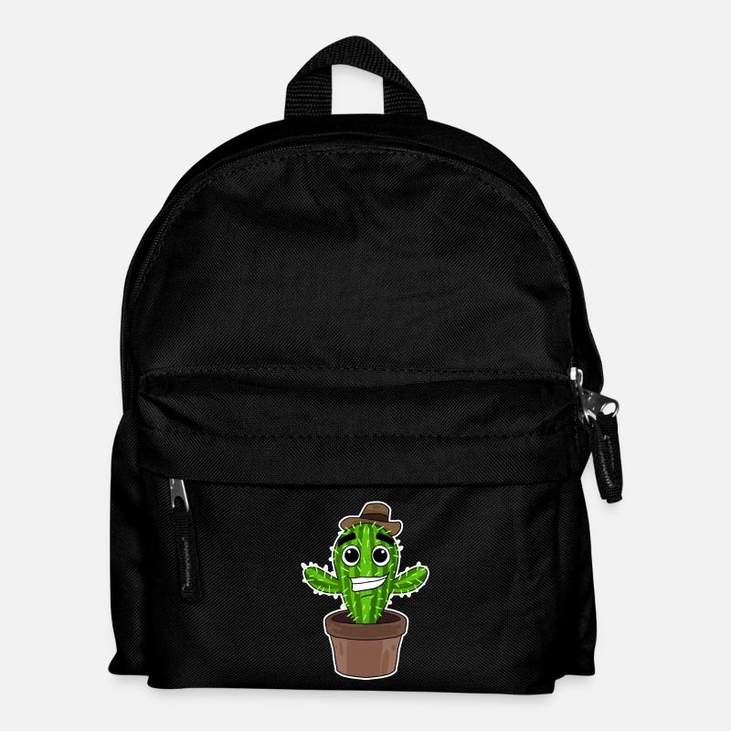 Kaktus Cowboy - Kinder Rucksack - Schwarz