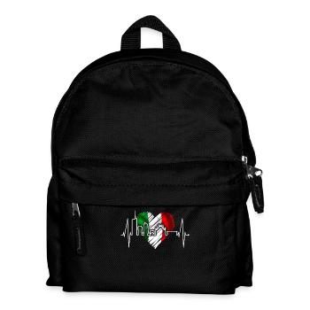 Milan Skyline Italy Heartbeat Fan Love Milano - Kids' Backpack - black - Front