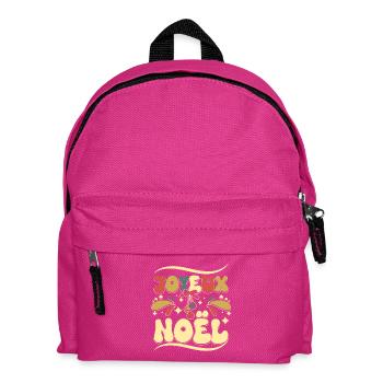 Vintage French Christmas joyeux noël - Kinder Rucksack - Fuchsia - Vorne