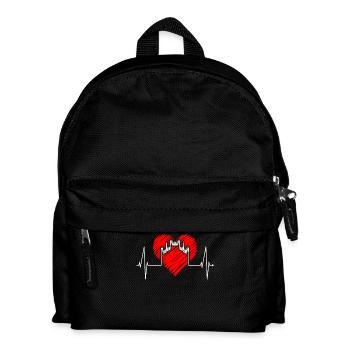 Milan Skyline Italy Heartbeat Fan Love Milano - Kids' Backpack - black - Front