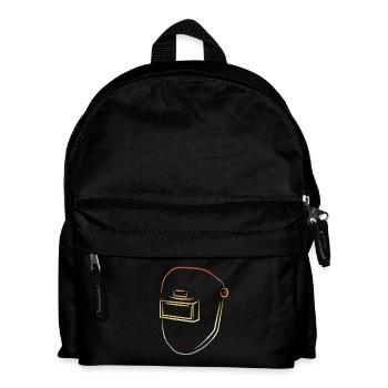 Welding Mask Drawing - Kids' Backpack - black - Front
