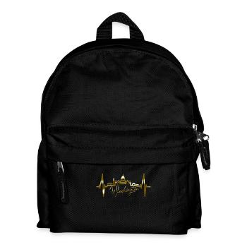 Washington D.C. Skyline Herzschlag USA Ostküste - Kinder Rucksack - Schwarz - Vorne