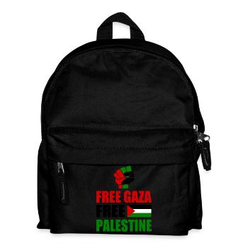 Free gaza Free palestine - Sac à dos Enfant - noir - Devant